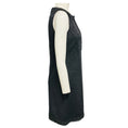 Load image into Gallery viewer, Andrew Gn Charcoal Grey Embroidered Sleeveless Wool Midi Dress
