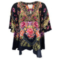 Load image into Gallery viewer, Camilla Black Multi Embellished Silk Blouse
