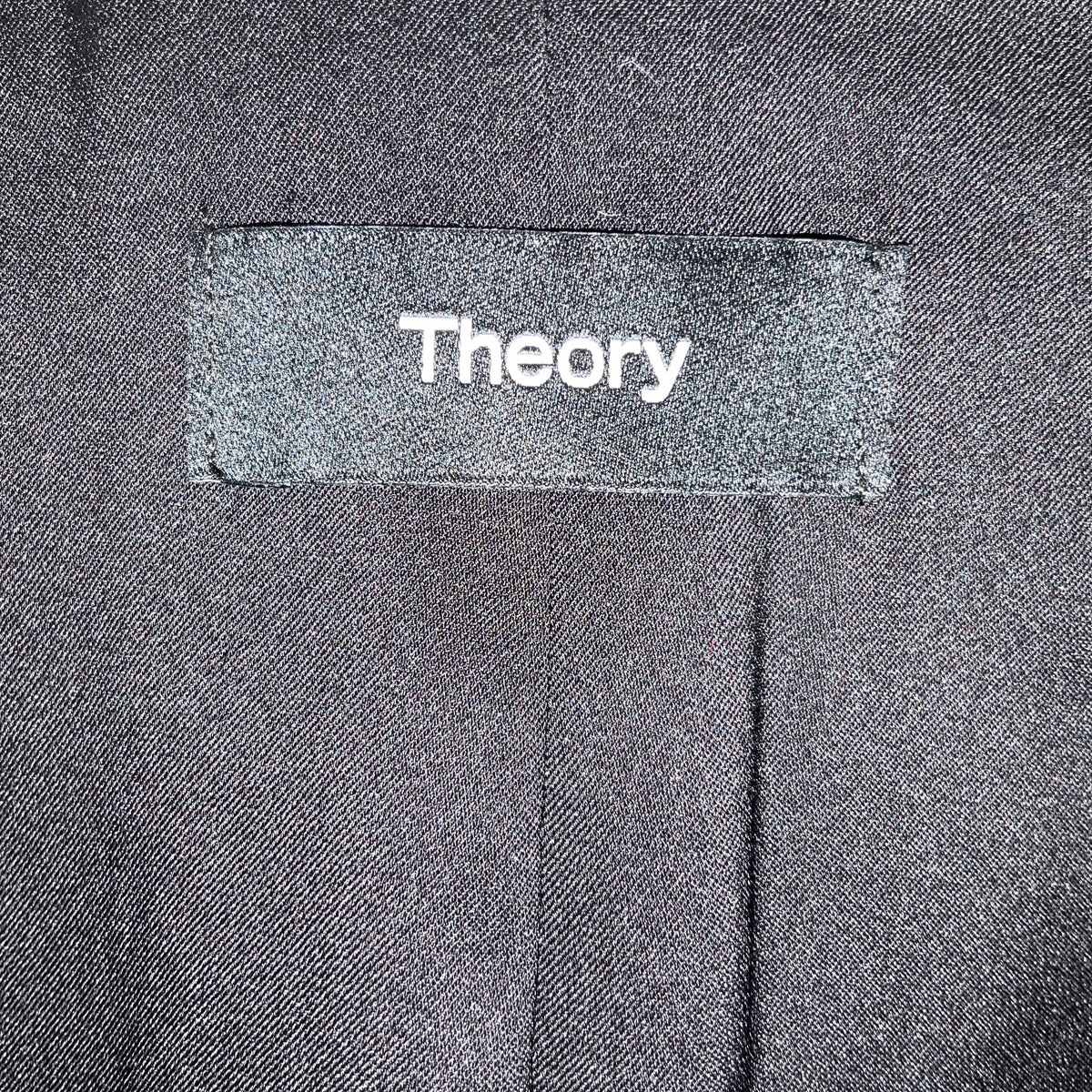 Theory Hickory Brown Admiral Crepe Staple Blazer