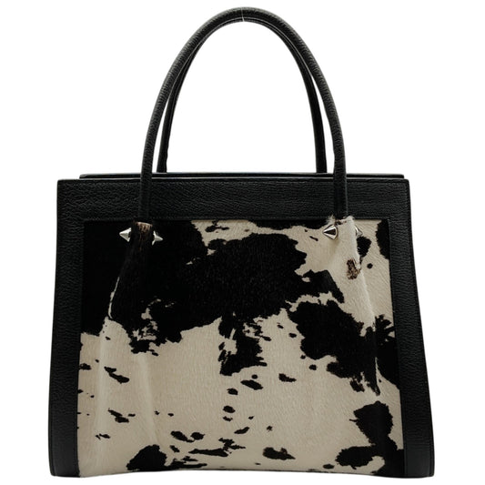 Renaud Pellegrino Black / White Haircalf Satchel
