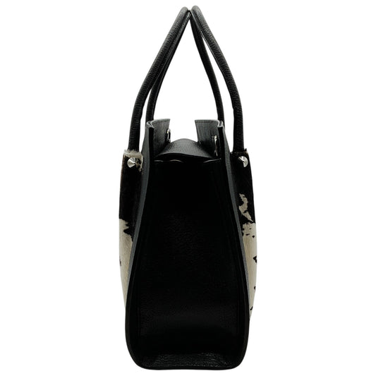 Renaud Pellegrino Black / White Haircalf Satchel