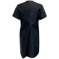 Load image into Gallery viewer, Prada Navy Blue Shift Dress with Embellished Zip Neckline
