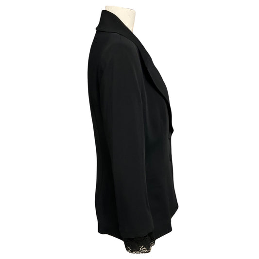 Yigal Azrouel Black Lace Trimmed Two Button Blazer