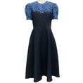 Load image into Gallery viewer, Valentino Navy Blue / Cobalt Lace Dress

