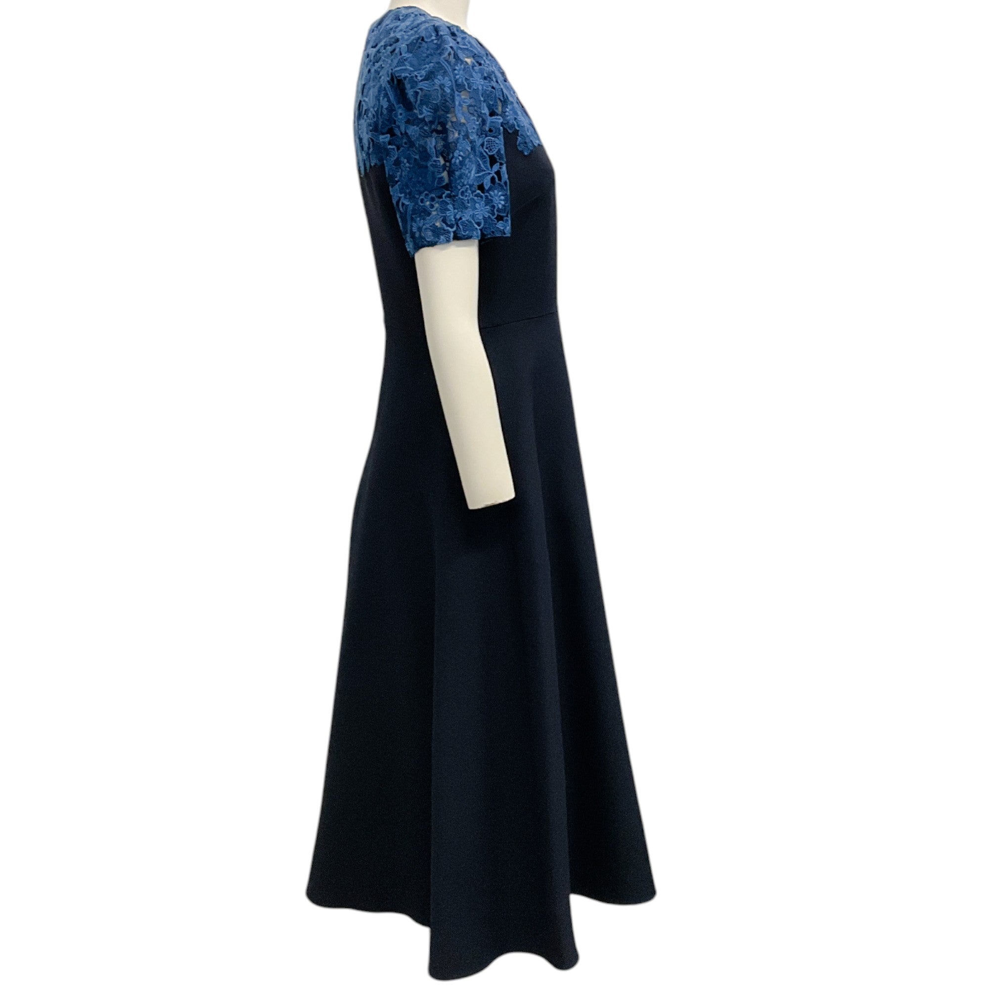 Valentino Navy Blue / Cobalt Lace Dress