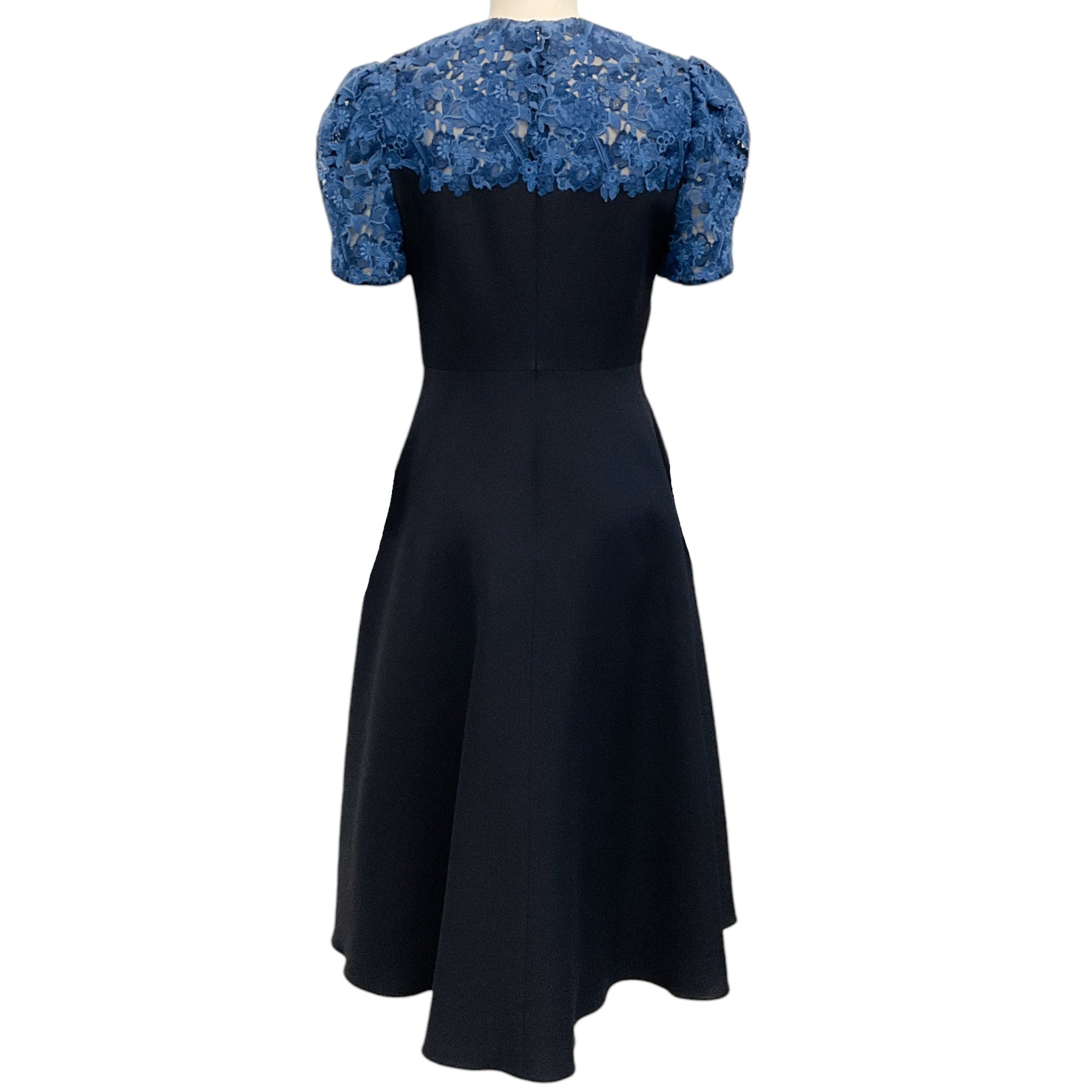 Valentino Navy Blue / Cobalt Lace Dress