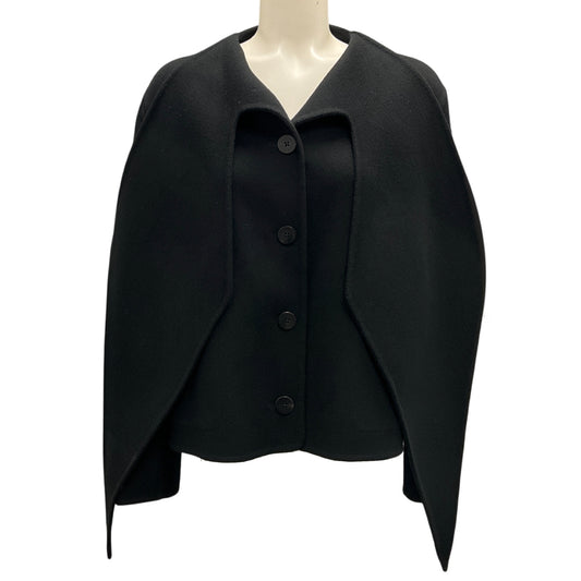 Hermes Black Scarf Neck Cashmere Jacket