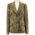 Load image into Gallery viewer, Etro Olive Floral Wool Tweed Jacket

