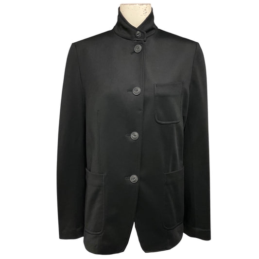 Rag & Bone Black Structured Button Front Three Pocket Jacket