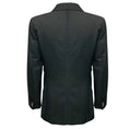 Load image into Gallery viewer, Diane Firsten Charcoal Grey Three Button Wool and Mohair Blazer
