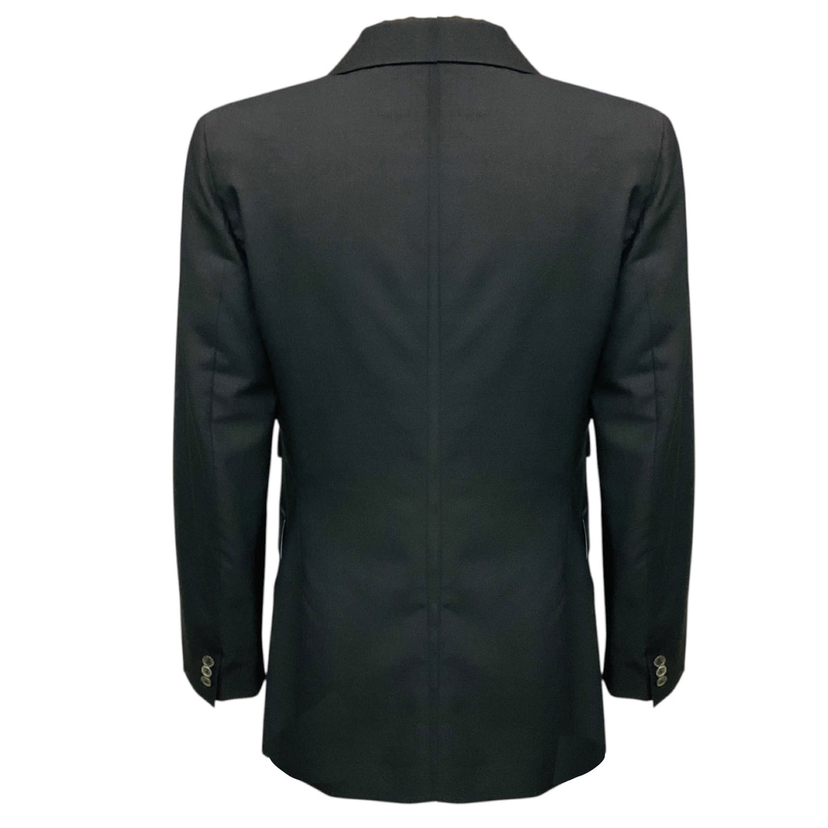 Diane Firsten Charcoal Grey Three Button Wool and Mohair Blazer