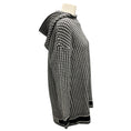 Load image into Gallery viewer, Christian Dior Black / White Hooded Cashmere Knit Houndstooth Sweater
