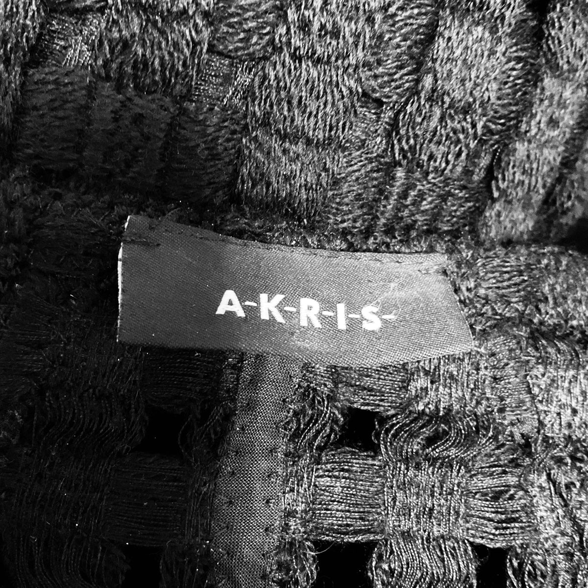 Akris Black Embroidered Wool Lattice Zip Front Jacket