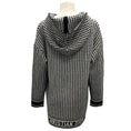 Load image into Gallery viewer, Christian Dior Black / White Hooded Cashmere Knit Houndstooth Sweater
