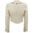 Load image into Gallery viewer, Alexander Wang Ivory Tweed Cropped Jacket with Zippers
