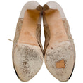 Load image into Gallery viewer, Chanel Beige Plaid Lace Up Oxford Pumps
