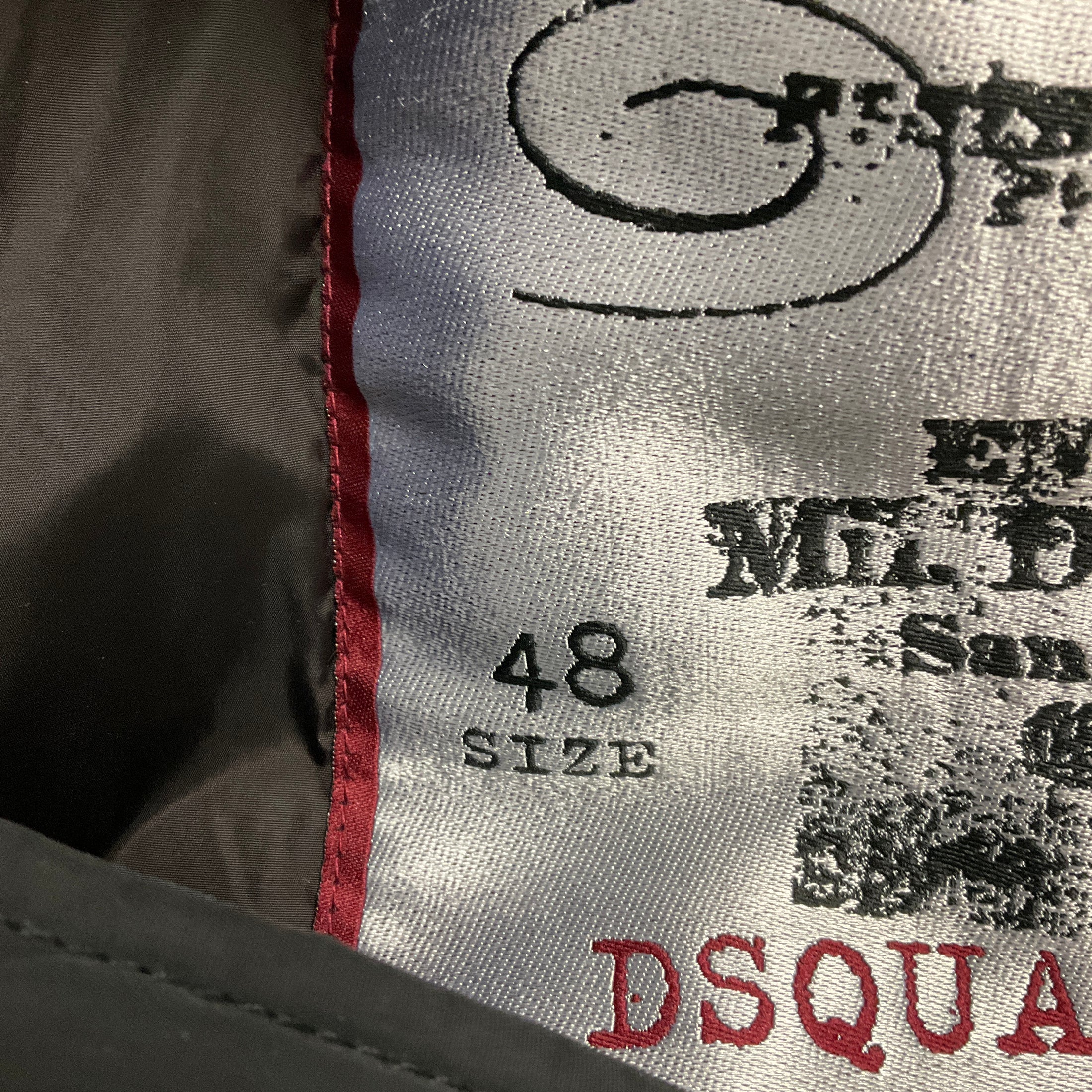 Dsquared2 Black Hooded Parka Coat with Fur