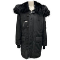 Load image into Gallery viewer, Dsquared2 Black Hooded Parka Coat with Fur
