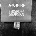 Load image into Gallery viewer, Akris Black One Button Crepe Blazer with Double Collar

