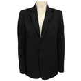 Load image into Gallery viewer, Akris Black One Button Crepe Blazer with Double Collar
