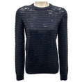 Load image into Gallery viewer, Michael Kors Collection Midnight Striped Sequined Merino Wool Sweater
