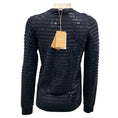 Load image into Gallery viewer, Michael Kors Collection Midnight Striped Sequined Merino Wool Sweater
