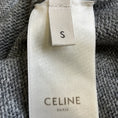 Load image into Gallery viewer, Celine Grey Long Sleeved V-Neck Cashmere Knit Pullover Sweater
