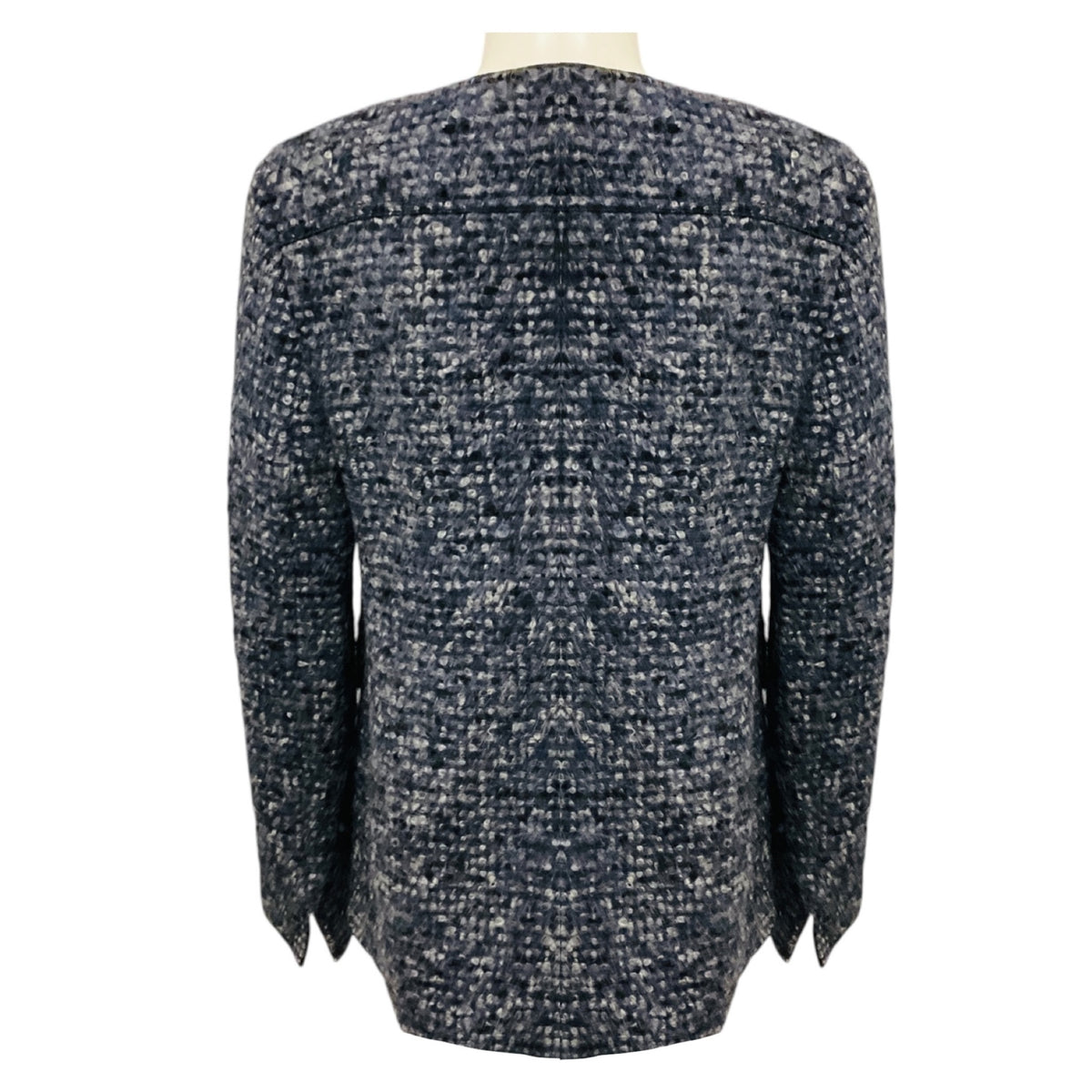 Akris Punto Blue Alpaca and Wool Tweed Jacket