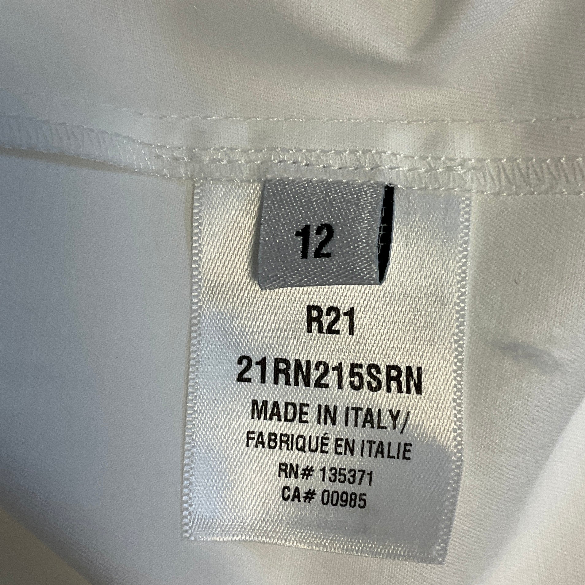 Oscar de la Renta White Pearl Embellished Puff Sleeved Cotton Midi Dress with Slip