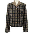 Load image into Gallery viewer, Etro Black / Beige Wool Windowpane Check Jacket


