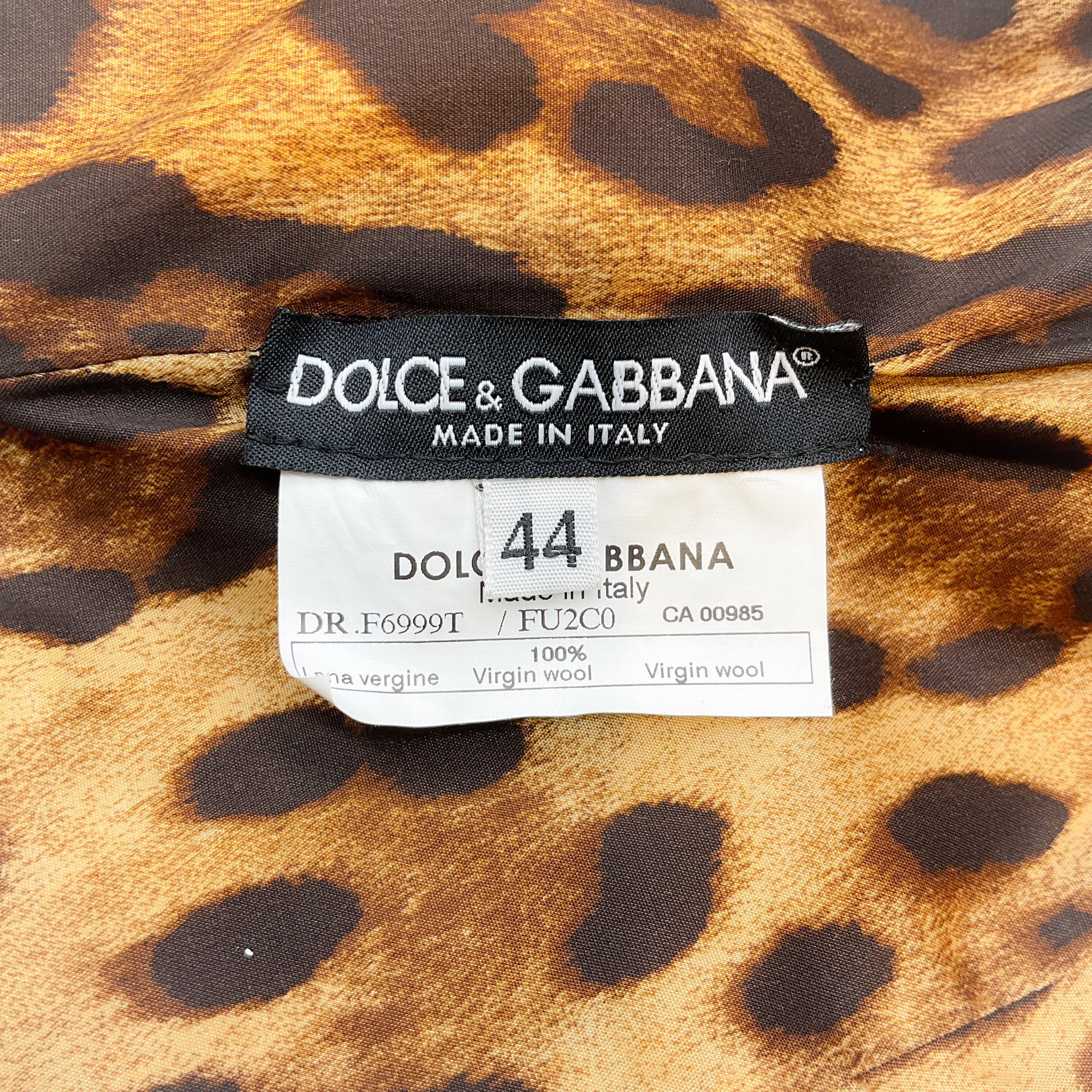 Dolce & Gabbana Camel Wool Sleeveless Shift Dress with Tie Belt