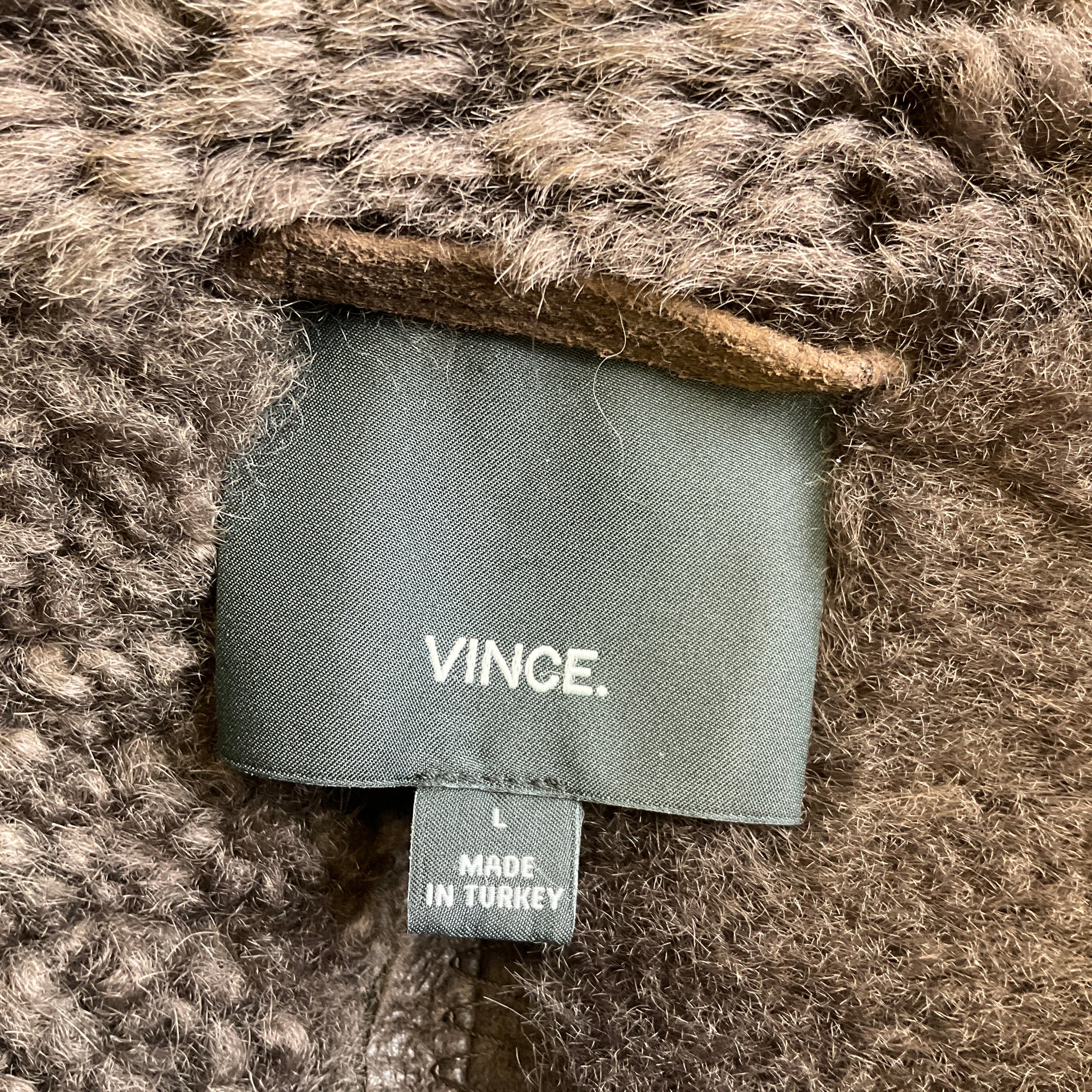 Vince Men's Brown Shearling Coat