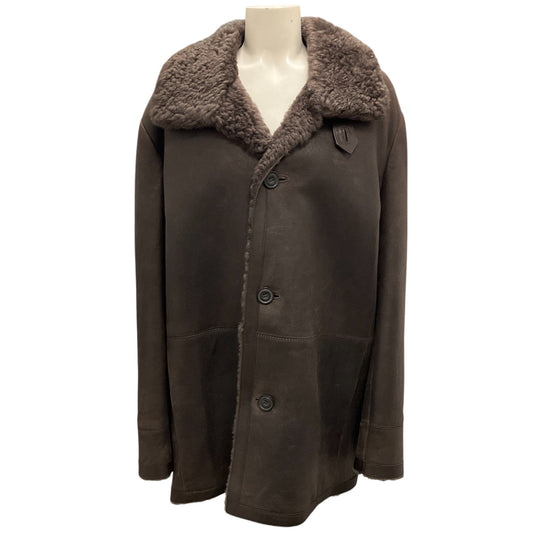 Vince Men's Brown Shearling Coat