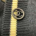Load image into Gallery viewer, Chanel RARE Navy Biarritz Deauville Venise CC Logo Button Cashmere Knit Long Cardigan Sweater
