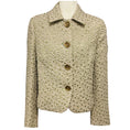 Load image into Gallery viewer, Odeeh Taupe / Green Metallic Seaweed Jacquard Tweed Jacket

