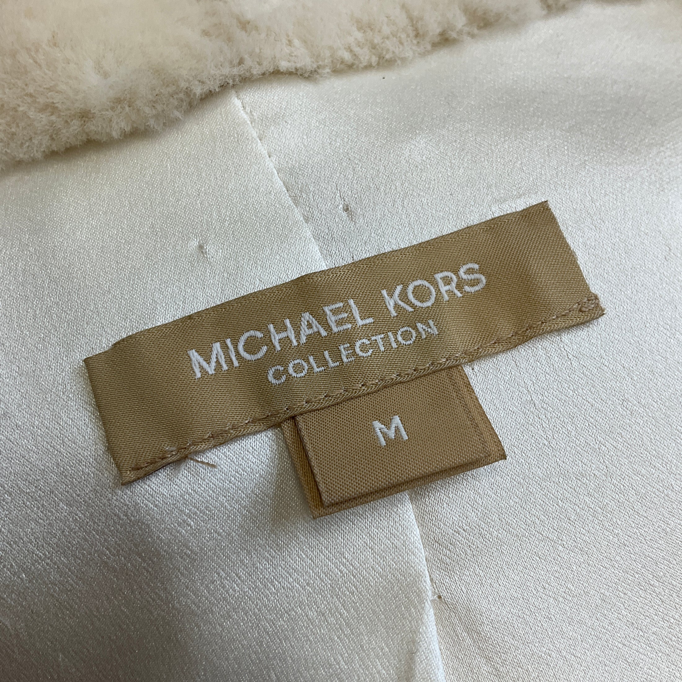 Michael Kors Collection Ivory Sheared Mink Fur Coat