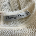 Load image into Gallery viewer, Christian Dior Ivory Fringed Mohair and Wool Knit Crochet Sweater
