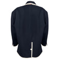 Load image into Gallery viewer, Thom Browne Navy Blue / White Nautical Oversized Wool Jacket

