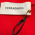 Load image into Gallery viewer, Ferragamo Red Crystal Embellished Long Sleeved Nylon Stretch Top
