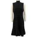 Load image into Gallery viewer, Akris Punto Black Sleeveless Tiered Dress

