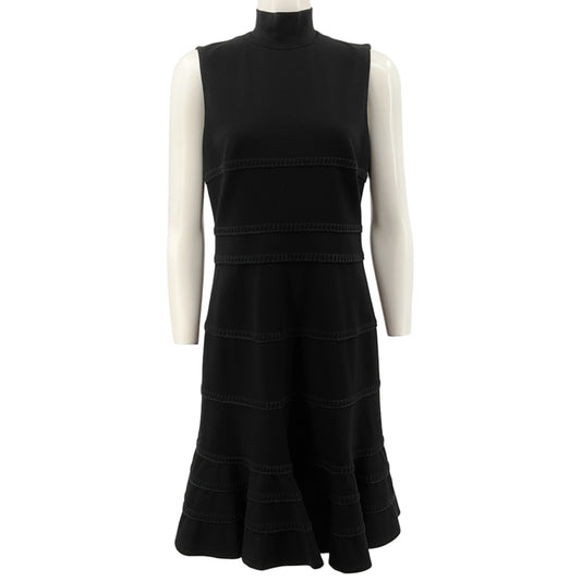 Akris Punto Black Sleeveless Tiered Dress
