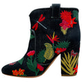 Load image into Gallery viewer, Laurence Dacade Floral Embroidered Denim Belen Booties
