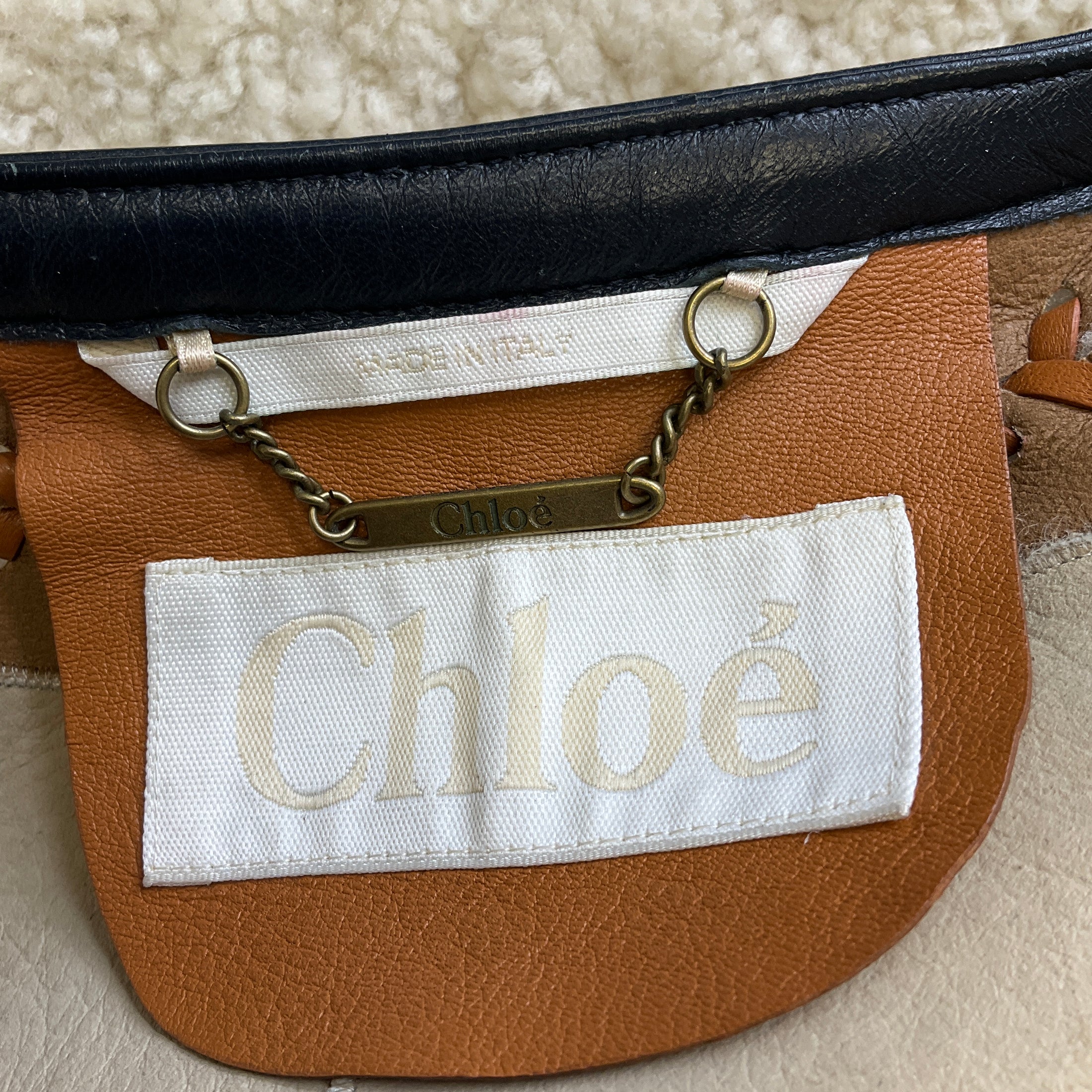 Chloe Ivory Lamb Shearling Vest