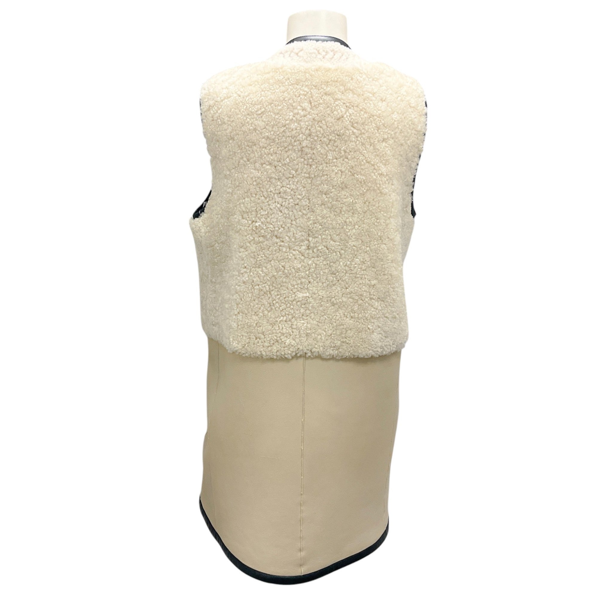 Chloe Ivory Lamb Shearling Vest