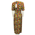 Load image into Gallery viewer, Saloni Astilbe Rouge Embossed Silk Rayon Tao Dress
