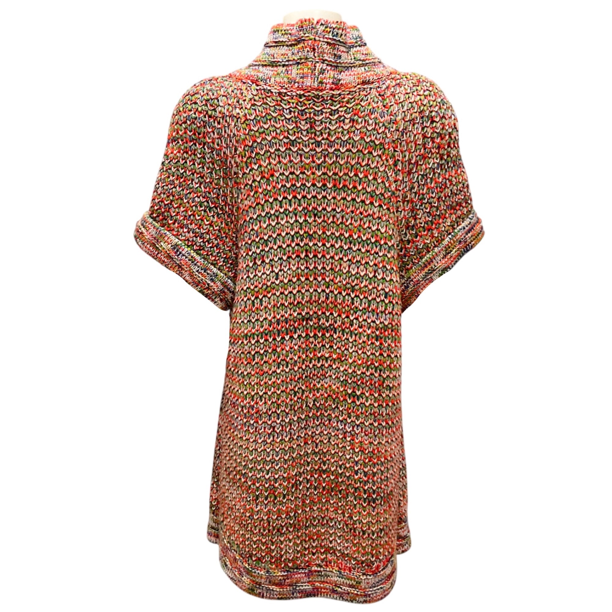 Chanel Multicolor Runway Fall 2013 Collection Wool Knit Cardigan Sweater