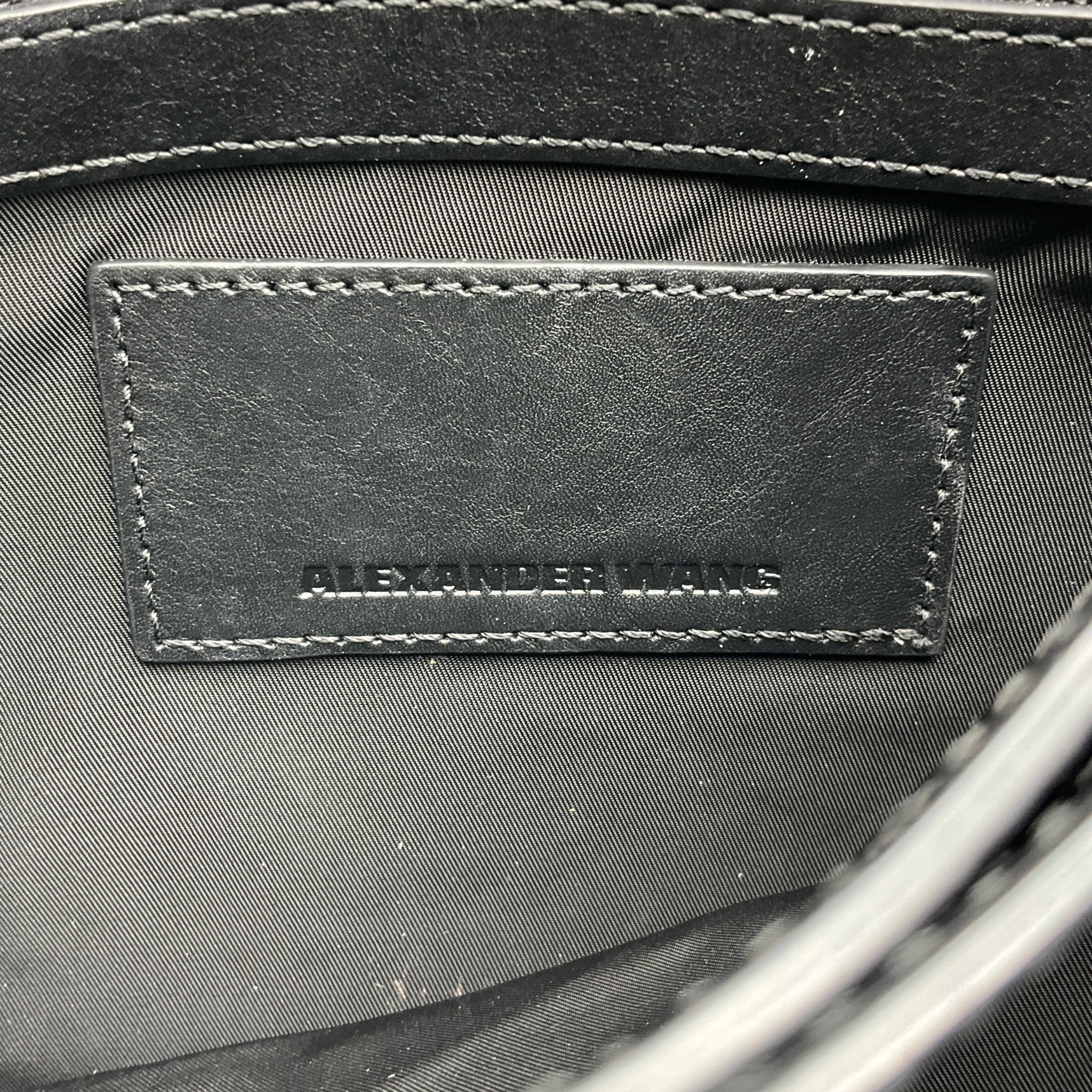 Alexander Wang Burgundy Croc Embossed Leather Prisma Envelope Clutch