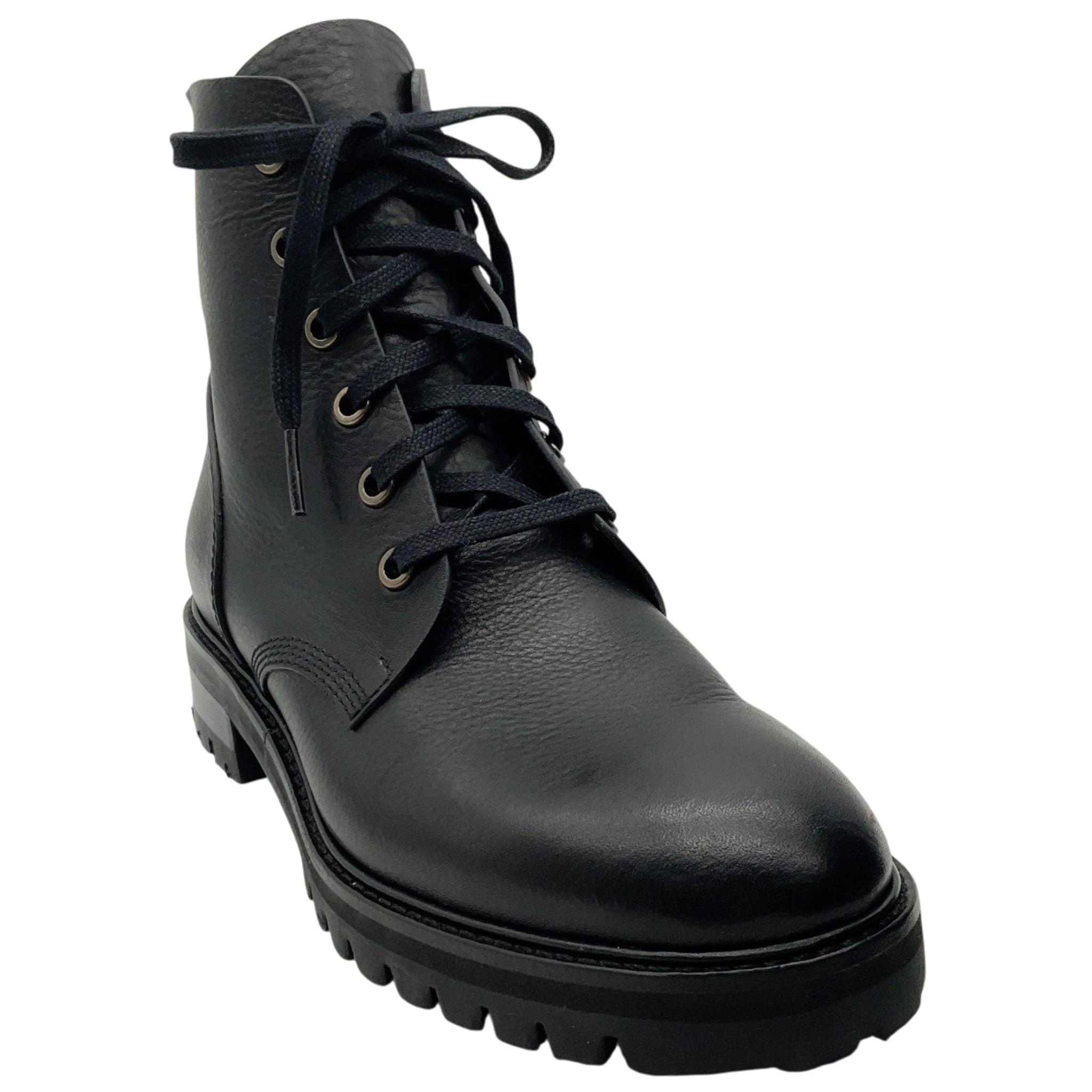 Pedro Garcia Black Leather Storm Combat Boots
