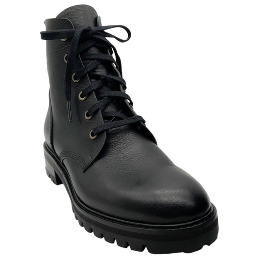 Pedro Garcia Black Leather Storm Combat Boots
