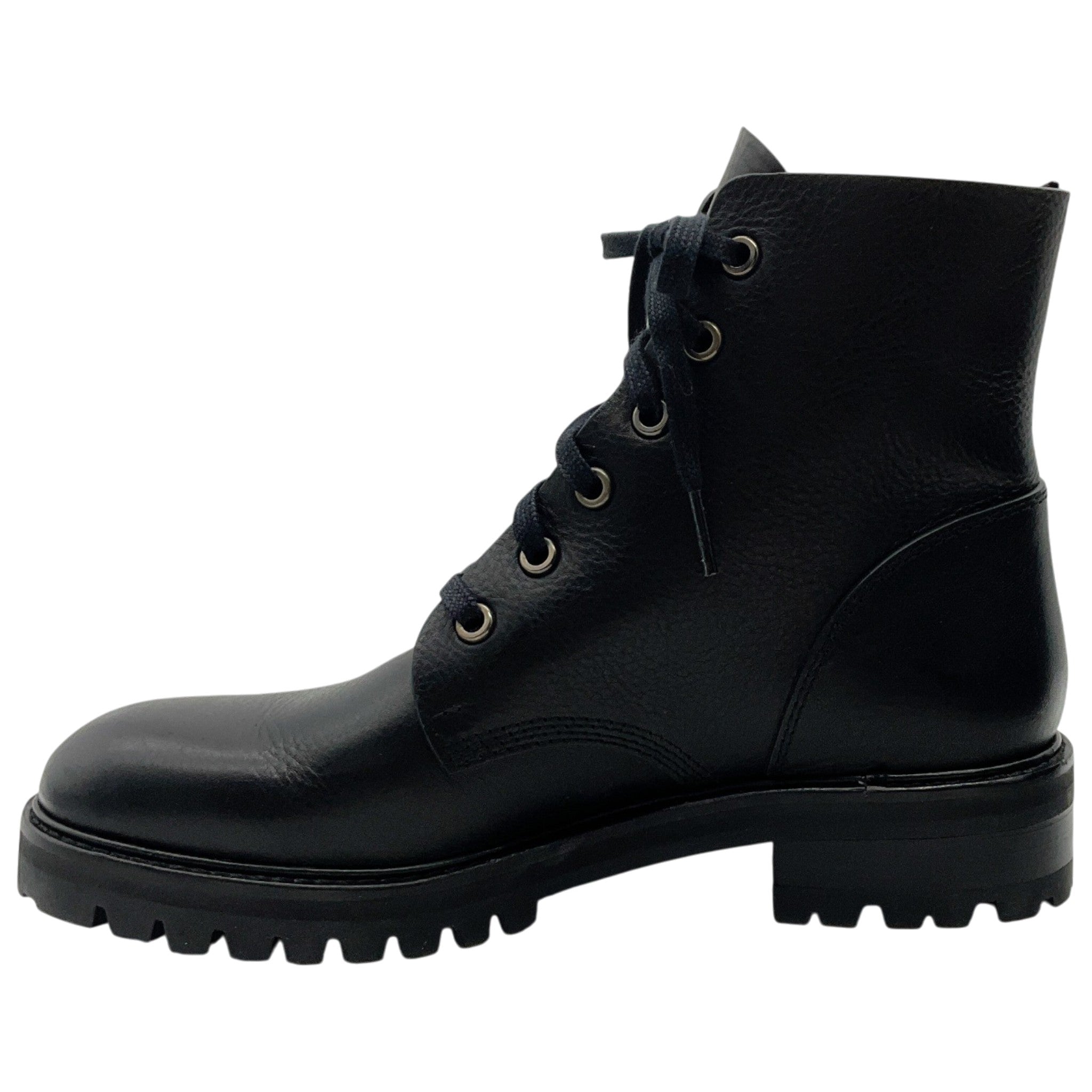 Pedro Garcia Black Leather Storm Combat Boots